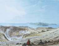 Houel Jean-Pierre-Laurent Interior View of the Crater of Volcanello  - Hermitage